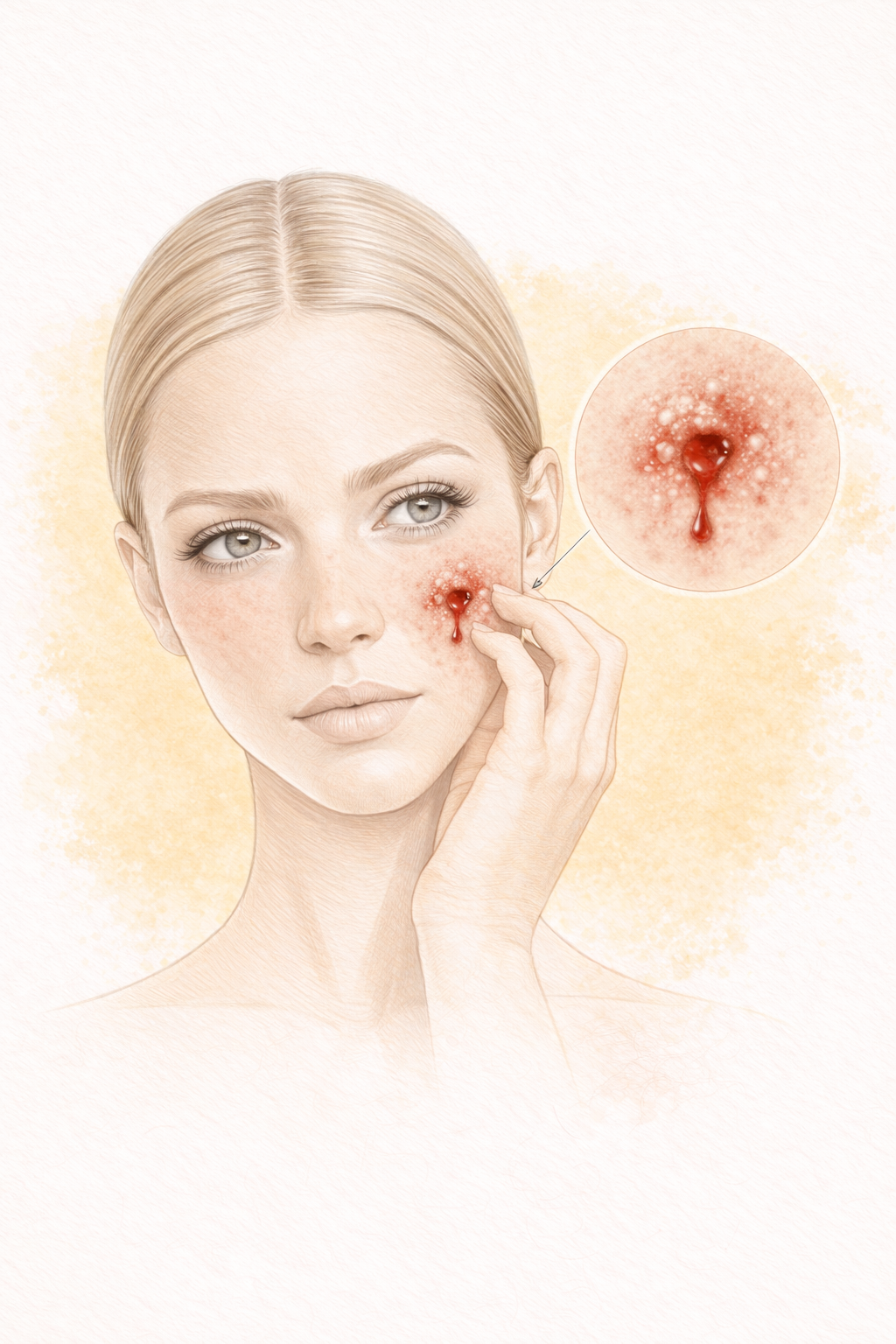 Sangrado o secreción